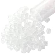 Miyuki Delica Seed Bead 8/0 Transparent Crystal (9 Grams)