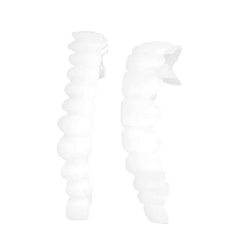 Aparelhos de dentes falsos, dentadura superior inferior sorridente personalizável temporário perfeit