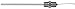 Thermocouple Probe, Type K, Length 24 in.