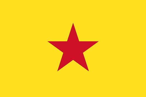 Drapeau Mohéli de grande taille format paysage de 1,35m² - 2