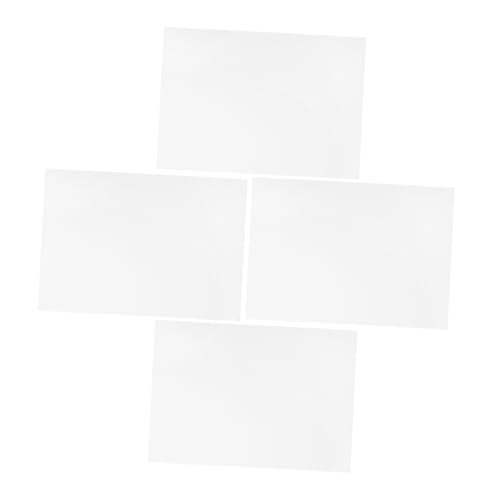 Beatifufu Embroidery Material 4 Water Soluble Stabilizer Sheets Adhesive Backing for Stable Sewing No Stretch