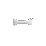GDBAIXIMY Stainless Steel Dog Bone Charm, Silver Pet Jewelry Making Pendant