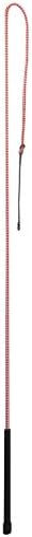 Weaver Leather Livestock Whip with Rubber Handle Red/White, 50"