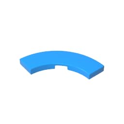 Circular Plate 3X3 Curved Light Panel 50PCS Compatible with Lego GDS-2182 Classic Bulk Toy MOC Color:Dark Azure โ image 1