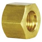 MIDLAND INDUSTRIES 18035 Hex Nut, 1/4-in Compression, Brass