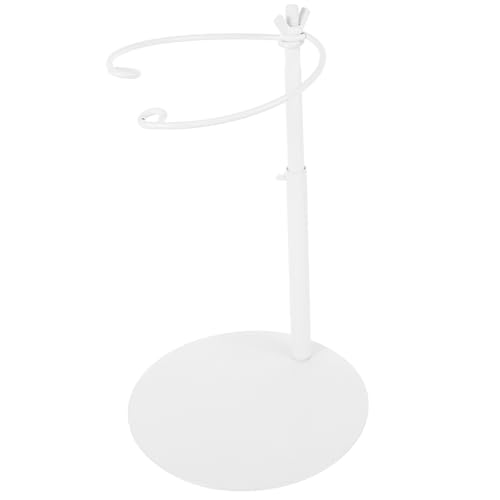 IWOWHERO Supporto da Tavolo per Bouquet in Ferro Bianco Alzata per Composizioni Floreali 30-60 CM Porta Bouquet Fisso per Esposizione Negozio Fiori