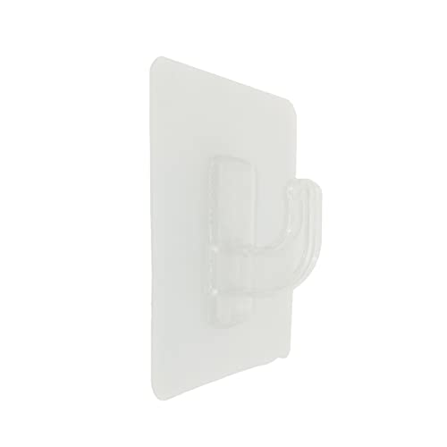 Vrandu Lot de 10 crochets adhésifs en plastique très résistants sans clous Cover