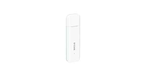 D-Link DWM-222W 4G LTE AX300 Wi-Fi 6 USB-Adapter, Tragbarer SIM-Karten-Dongle, Plug & Play LTE-Stick, 150 Mbit/s Download, WPA3, Bis zu 8 Geräte, Mobiler Hotspot für Laptop, PC, Mac, Linux