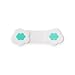 ABZ Pin Free Cloth Diaper Fasteners for Prefolds, Pre-Flats or Flat Diapers - 4 Pack - Turquoise