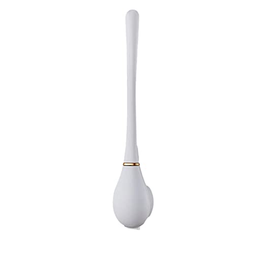 blesvt Silikon Toilettenbürsten- Und Halter Set, Badezimmer WC Bürste Wandmontage Mit Rutschfestem Langem Griff, Automatisches Öffnen Und Schließen Cover