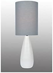 Lite Source Quatro Table Lamp Gray/White/27 H
