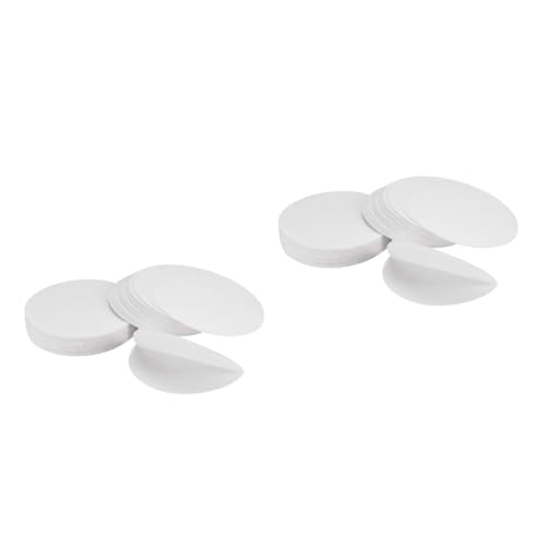 KICHOUSE 2sets Qualitative Filter Paper Discs Lab Filter Paper Chemistry for Medium Flow 100sheets*2