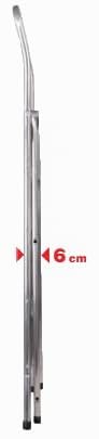 FACAL 1006365 Sgabello Alluminio Super Effe, 3 Passi