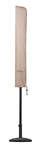 Sekey® Housse de protection pour Ø 200 cm / 200 cm x 150 cm / 200 cm x 125 cm parasol, Polyester, Taupe