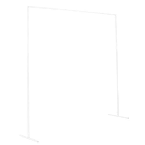 Arche de jardin en métal blanc 1,5x2m pour décoration de mariage et rosiers