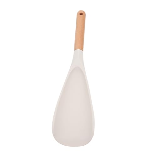 SOLUSTRE 1Pc Creative Rice Spoon Non Stick Rice Paddle with Handle Soup Spoon Kitchen Utensil for Serving and Scooping