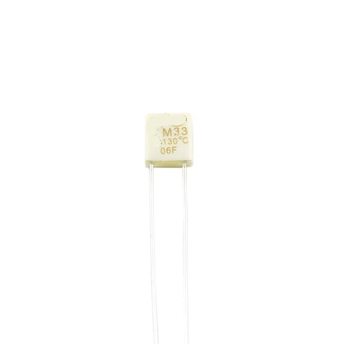 Fusible térmico M33 de 130 °C y 2A para protección de electrodomésticos