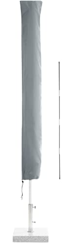 SPRINKS® Sonnenschirm Schutzhülle bis Ø 300cm - Reißfeste Sonnenschirmhülle mit UV Schutz - Wetterbeständige Schirmhülle inkl. Hilfsstab zum Überziehen - Ampelschirm