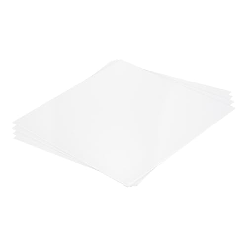 MECCANIXITY ABS Plastic Sheet 12 Inch x 12 Inch x 0.2 Inch ABS Styrene Sheets for Building Model DIY Crafts Panel White 4 Pcs