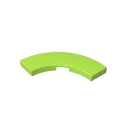 Circular Plate 3X3 Curved Light Panel 50PCS Compatible with Lego GDS-2182 Classic Bulk Toy MOC Color:Lime โ image 1