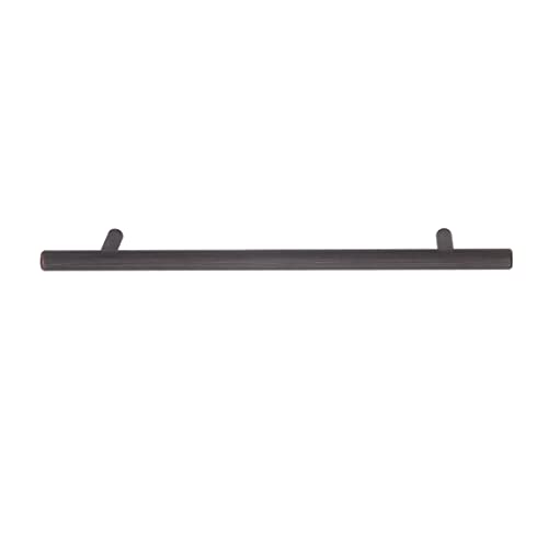 Image of South Main Hardware Euro Bar Cabinet Handle (3 /8 inch Diameter), 8.69 inch Length (6.31 inch Hole Center), Oil Rubbed Bronze, 10-Pack