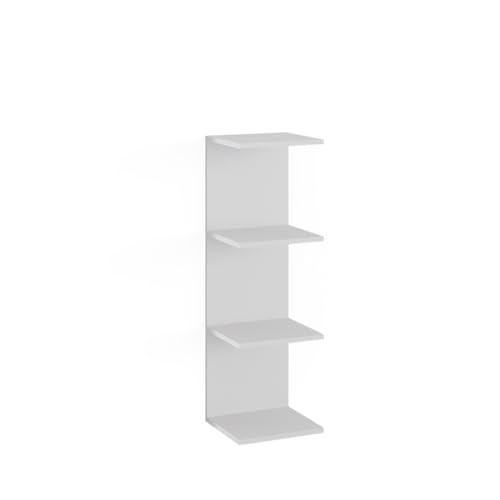 Vicco Étagère Murale Paolo, Blanc, 30x95cm, pouvant être monté pour Le Rangement de Livres et d’Objets de décoration