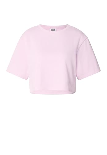 T-shirt femme Urban Classics cropped coupe courte anti-transpiration en maille éponge