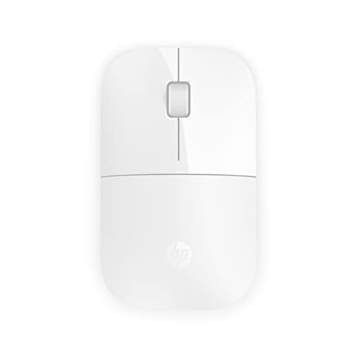 HP Z3700 - Ratón inalámbrico (1200 DPI, 2 Botones y Rueda de Desplazamiento, Tecnología LED Azul, Duración Batería 16 Meses, Puerto USB y Windows Vista/7/8/10), Color Blanco