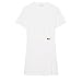Lacoste Women's Draped T-Shirt Dress, White, 4
