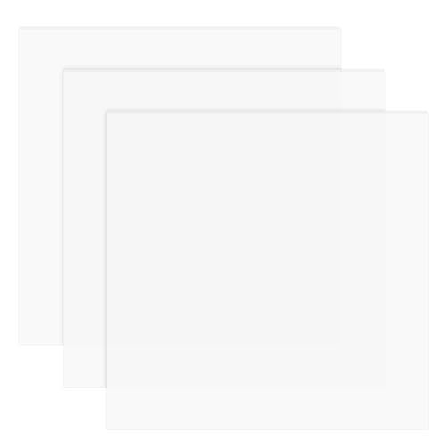 BENECREAT 3 Stück 204x200mm Silikonkautschukplatte, 1 mm Dicke...