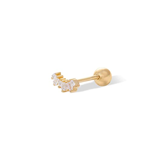 Boucles d'oreilles croix argent 925 anti-allergie avec zircon pour femme