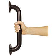 Vive Grab Bar for Showers - Bathroom Antislip Handrail for Seniors, Elderly Assistance Product, Heavy Duty Shower Handles, Handicap Grab Bars, Stainless Steel, Multipurpose, 440 lbs (Dark Bronze)