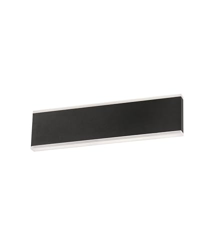 Lámpara de pared moderna negra con LED de bajo consumo e interruptor manual 2