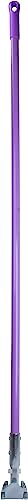 Image of SPARTA 60 inch Fiberglass Dust Mop Replacement Handle with Clip-On Jaw Clamp Connector, Sliding Locking Collar, Commercial Floor Cleaning, Purple (Pack of 12)