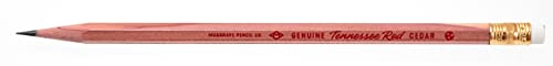 Musgrave Pencil Company Tennessee Red Pencil, Wood-Cased Graphite #2 Hb Soft, Un-Sharpened, Eastern Red Cedar Pencil, 12-Pack In Box #TOP5