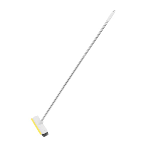 NAMOARLY Scrub Broom for Floors Stiff Bristle Broom Long Handle for Kitchen and Bathroom