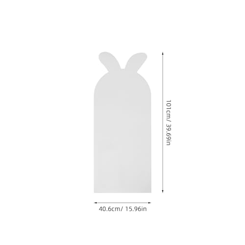 Sticker tableau blanc effaçable lapin pour bureau et maison