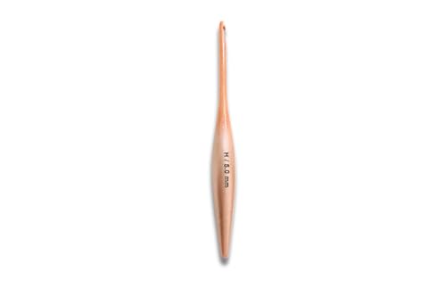 Limited Edition Golden Ergonomic Crochet Hook 5mm (H-8) - Comfortable Soft Grip Handle for Beginners & Experienced Crafters - Premium Quality