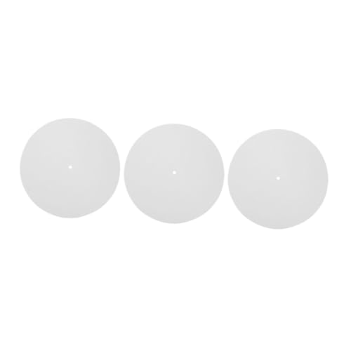 Yardwe 3pcs Record Player Mat Vinyl Turntable Slipmat Rug Felt Anti-static Mat for Record Player