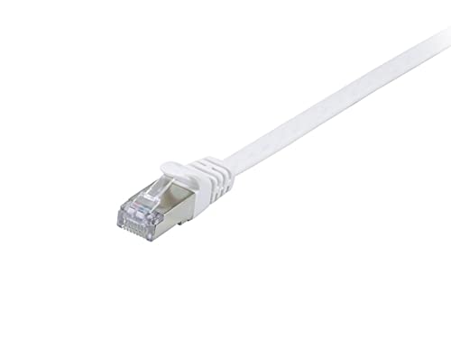 Equip 607616 CAT.6A U/FTP Flat Patch Cable, 10.0 m, White, White,Gold