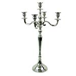 Homeshop3000 Candelabra - Candelabro (5 brazos, aluminio niquelado)