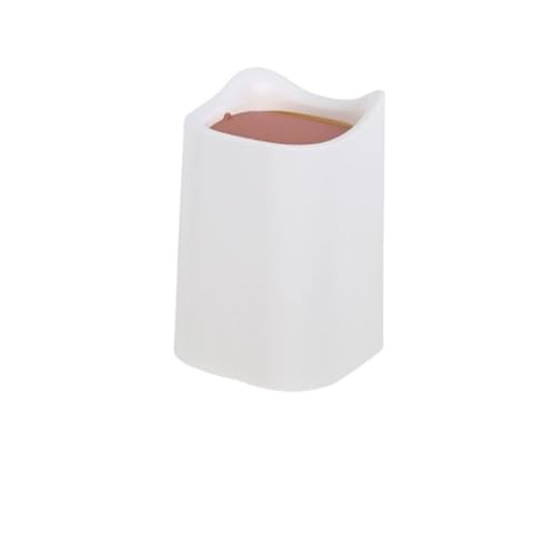 Mini bote de basura para escritorio y mesa de oficina con tapa compacta de 12,5x12,5x18cm