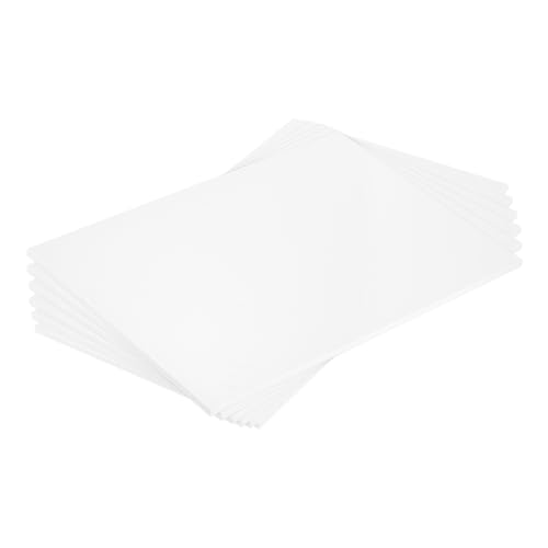 MECCANIXITY ABS Plastic Sheet 12 Inch x 8 Inch x 0.2 Inch ABS Styrene Sheets for Building Model DIY Crafts Panel White 6 Pcs