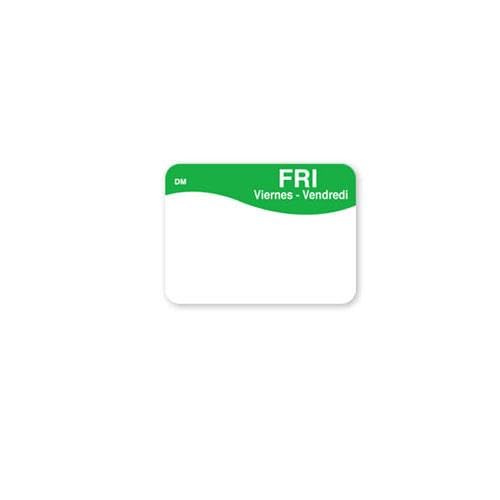 DissolveMark 7/8 in x 1 1/4 in Friday Label by DayMark – Model 1100295