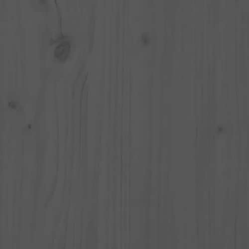 Cabecero de cama gris de madera maciza de pino de 95,5x100 cm para dormitorio 7