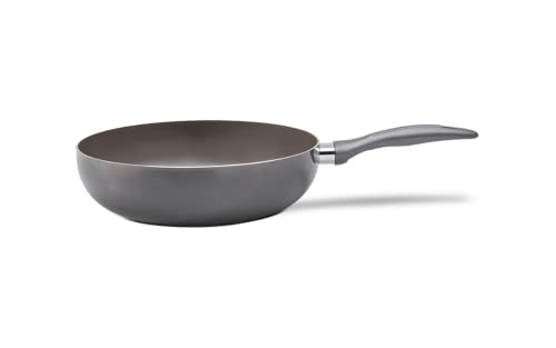 Wok Ceramic Life Smart Plus, 24X7cm, 2,65L, Cinza, Brinox