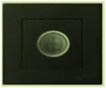 Boton Wiring Accessories Q2 Series Human Body Sensor Switch, Without Frame, Black Color