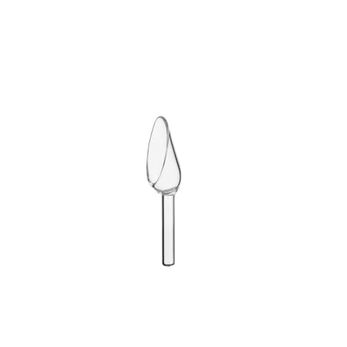 Ichendorf Milano Zuckerdosierlöffel, Kollektion Piuma, H 8 cm, Borosilikatglas, Handgefertigt