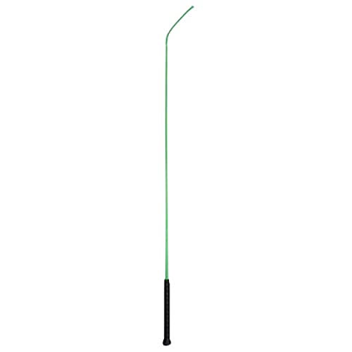 Weaver Livestock 36 Dressage Whip Pig Show Whip With Comfort Grip Rubber Handle Pig Training Whip Guiding Whip for Show Ring Competition Lime Zest