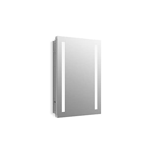 Medicine Cabinet by KOHLER, Bathroom Medicine Cabinet with Mirror, Verdera Collection, 20 Inch X 30 Inch, Lighted Medicine Cabinet, K-99010-NA